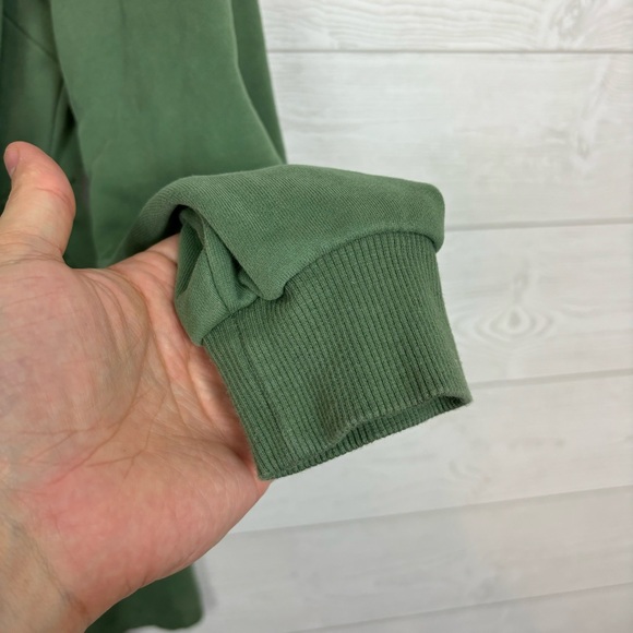 Solitaire Green Floral Embroidered Jacket Size Medium Zip Up - Picture 10 of 10